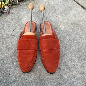 Halogen burnt orange mules